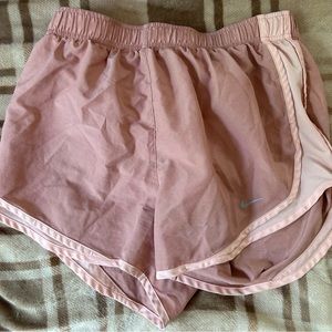 pink nike athletic shorts